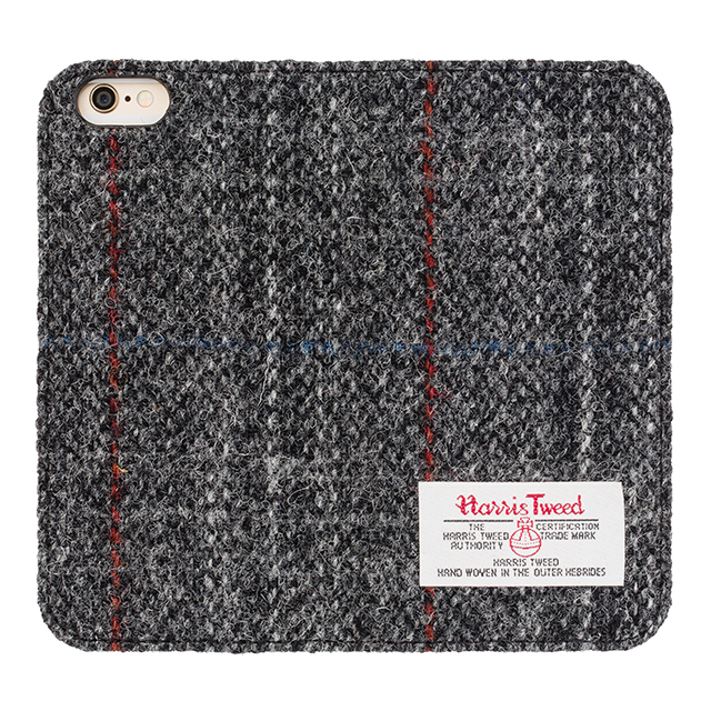 【iPhone6s/6 ケース】ファブリックカバー Harris Tweed (グレー・チェック)goods_nameサブ画像