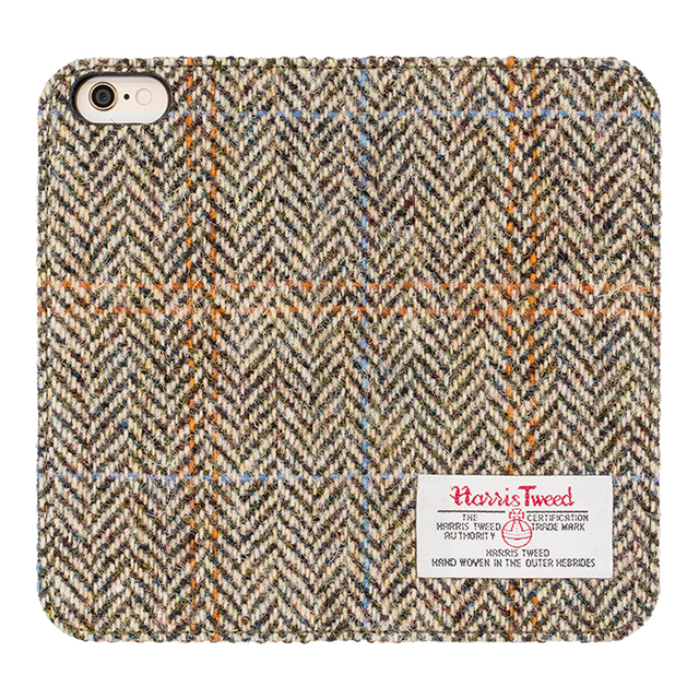 【iPhone6s/6 ケース】ファブリックカバー Harris Tweed (ベージュ・ヘリンボーン)サブ画像