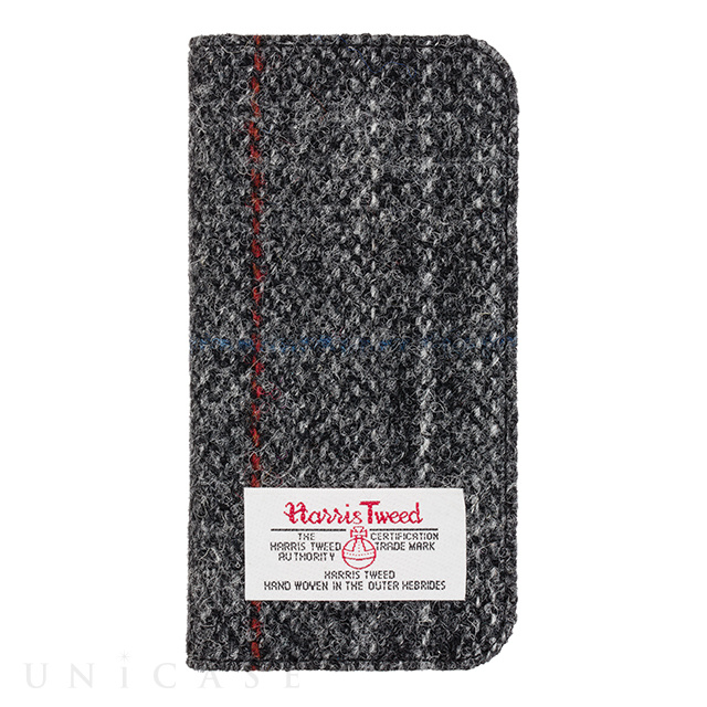 【iPhone6s/6 ケース】ファブリックカバー Harris Tweed (グレー・チェック)