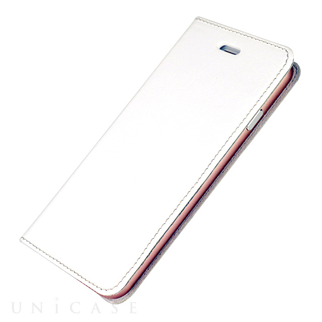 【iPhone6s/6 ケース】Cuoio オイルレザーケース (白×ローズゴールド)