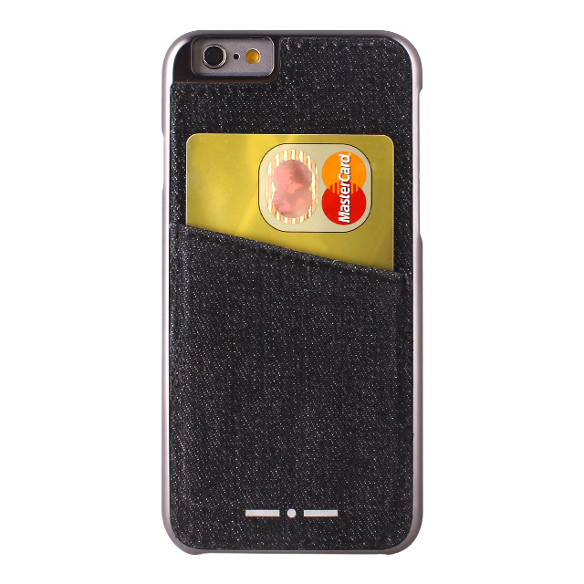 【iPhone6s/6 ケース】Cover denim With Pocket (Black)サブ画像