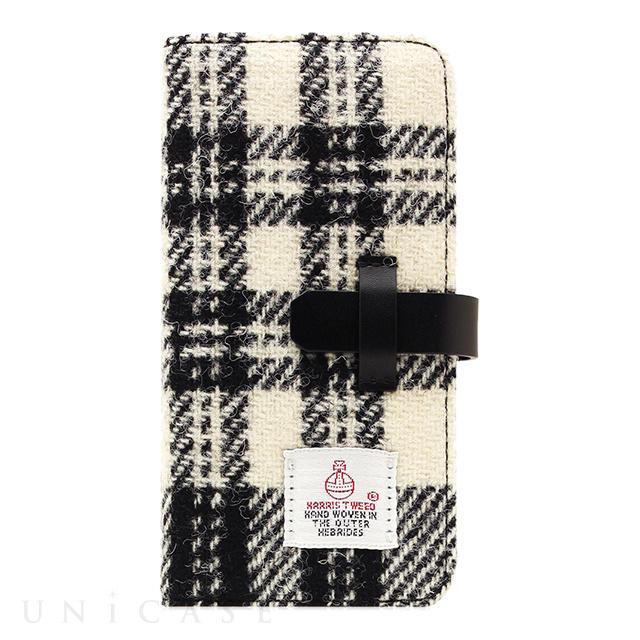 【iPhone6s/6 ケース】Harris Tweed Diary (ホワイト×ブラック)