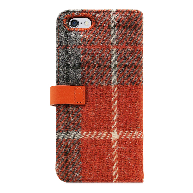 【iPhone6s/6 ケース】Harris Tweed Diary (オレンジ×グレー)サブ画像