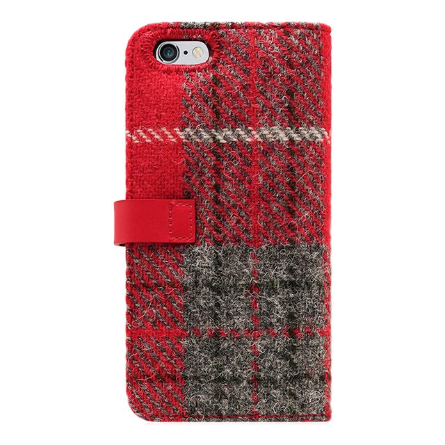 【iPhone6s Plus/6 Plus ケース】Harris Tweed Diary (レッド×グレー)goods_nameサブ画像