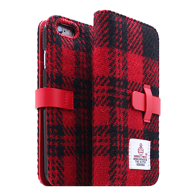 【iPhone6s Plus/6 Plus ケース】Harris Tweed Diary (レッド×ブラック)サブ画像