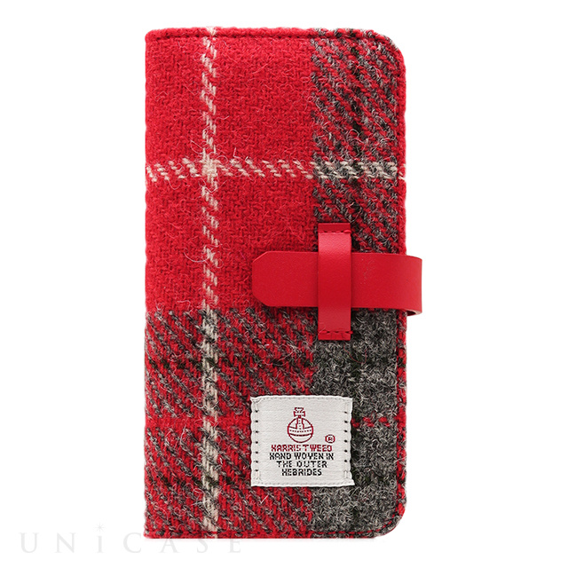 【iPhone6s Plus/6 Plus ケース】Harris Tweed Diary (レッド×グレー)