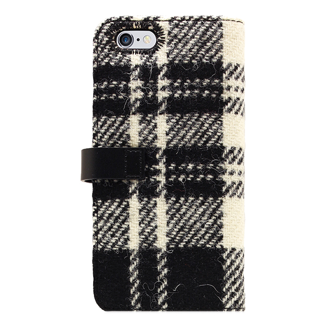 【iPhone6s Plus/6 Plus ケース】Harris Tweed Diary (ホワイト×ブラック)goods_nameサブ画像