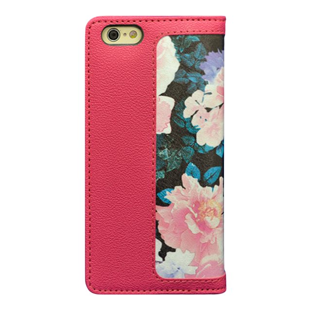 【iPhone6s/6 ケース】rienda 手帳型ケース フレーム (ダブルローズ/VIVID PINK)goods_nameサブ画像