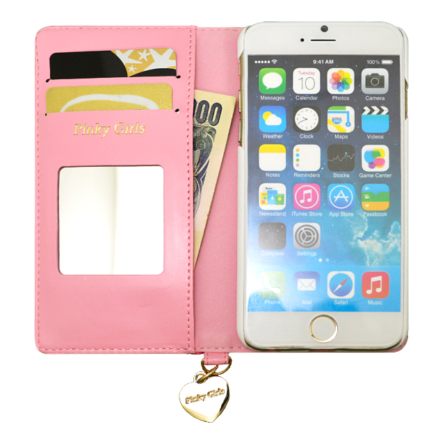 【iPhone6s/6 ケース】Pinky Girls 手帳型ケース ツートンタイプ (ピンク)goods_nameサブ画像