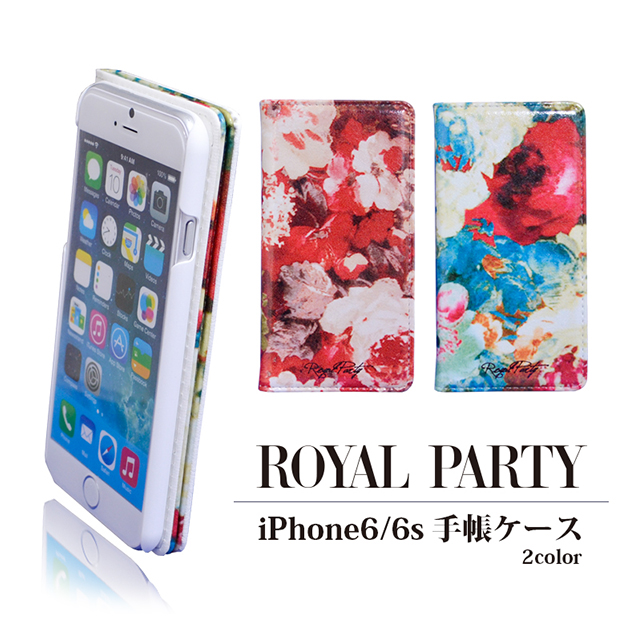 【iPhone6s/6 ケース】ROYAL PARTY 手帳型ケース (レッド)サブ画像