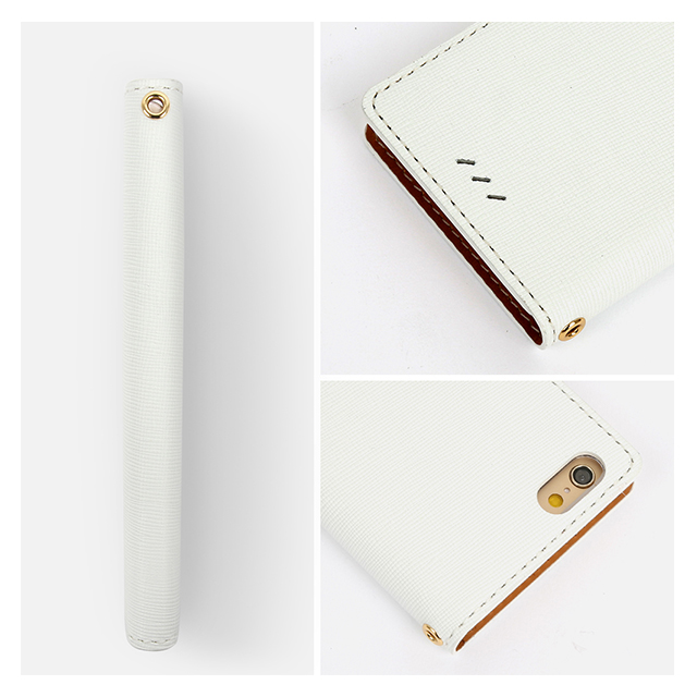 【iPhone6s/6 ケース】DESIGNSKIN WETHERBY・Basic・Saffiano (White)サブ画像