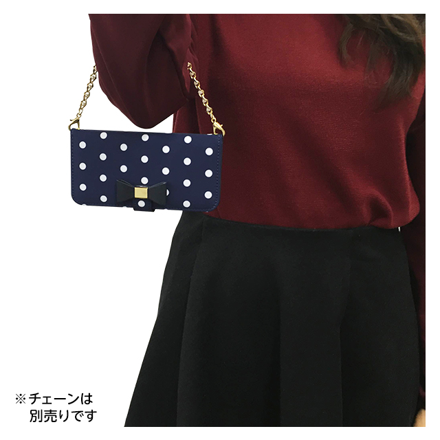 【iPhone6s/6 ケース】Ribbon Diary Dot Navy for iPhone6s/6サブ画像