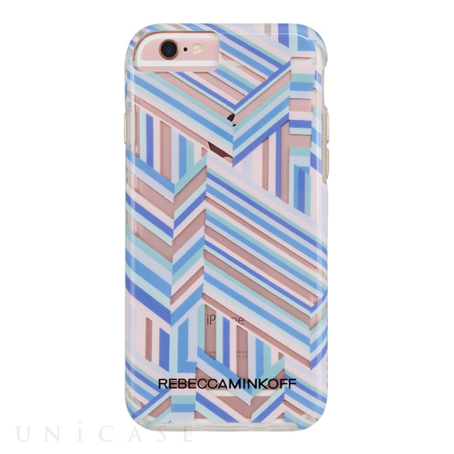 【iPhone6s/6 ケース】REBECCAMINKOFF Naked Print (Pastel Geo Stripe)