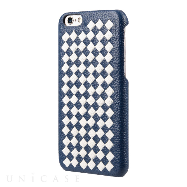 【iPhone6s/6 ケース】Mix ＆ Match Grid (Blue＆White)