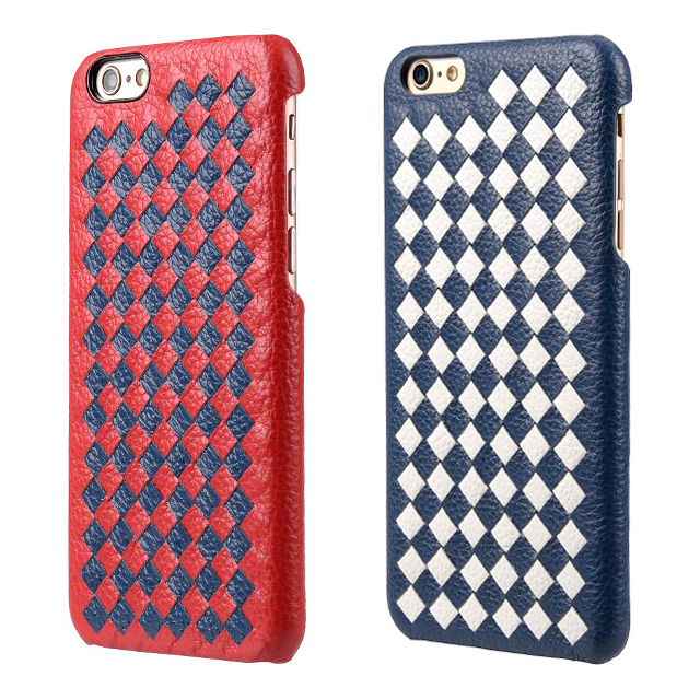 【iPhone6s/6 ケース】Mix ＆ Match Grid (Blue＆White)サブ画像