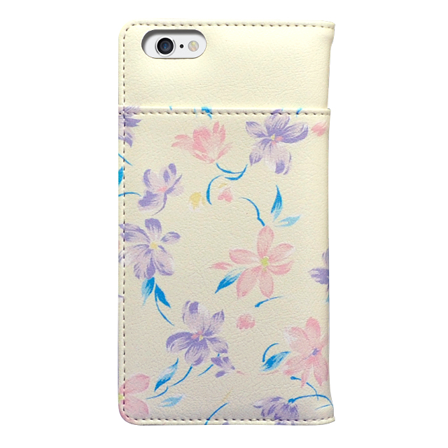 【iPhone6s/6 ケース】dazzlin 手帳型ケース フローラル柄 (ホワイト)サブ画像