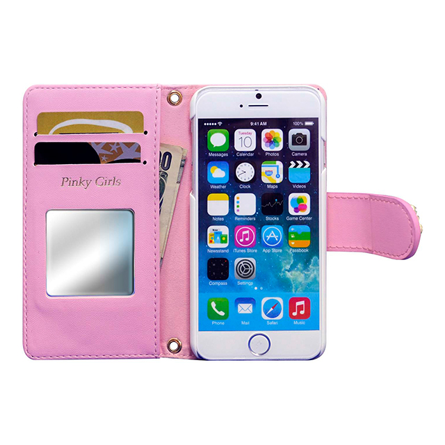 【iPhone6s/6 ケース】Pinky Girls 手帳型ケース ビジュー (ピンク)goods_nameサブ画像