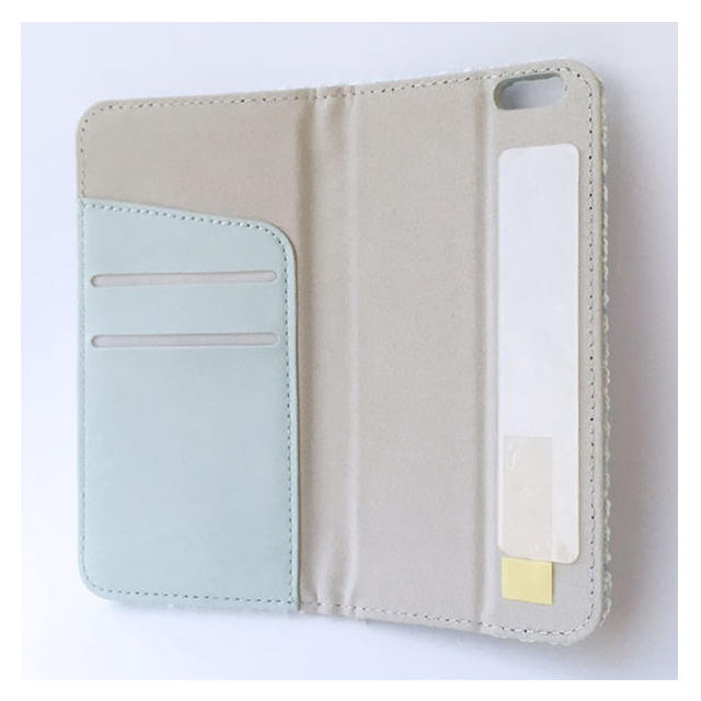 【iPhone6s/6 ケース】シンプルツイードブックケース (ライトブルー)goods_nameサブ画像