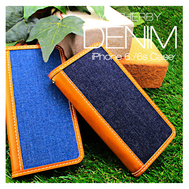 【iPhone6s/6 ケース】DESIGN SKIN DENIM (BLUE)サブ画像