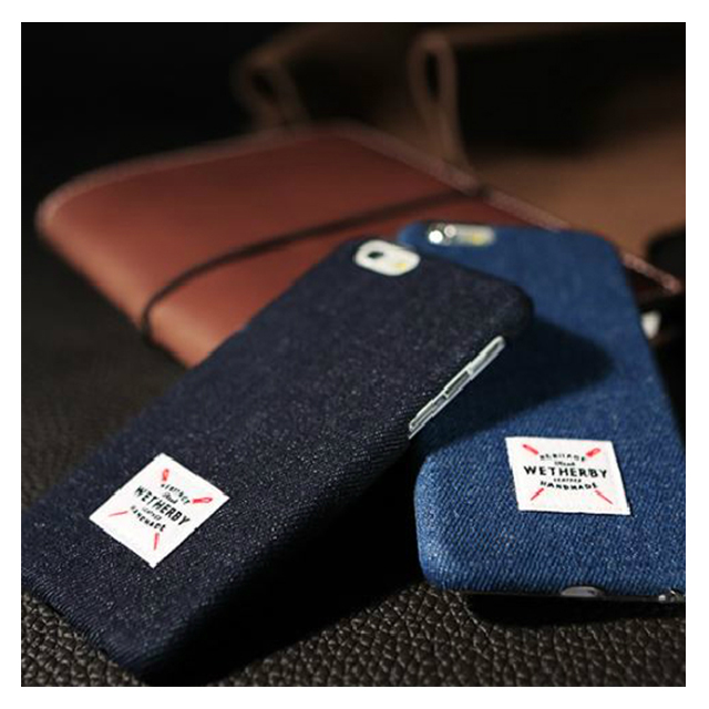 【iPhone6s/6 ケース】DESIGN SKIN DENIM BAR TYPE (DARK BLUE)サブ画像