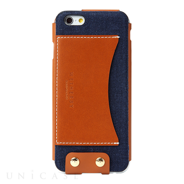 【iPhone6s/6 ケース】DESIGN SKIN PREMIUM BAR TYPE (NAVY)