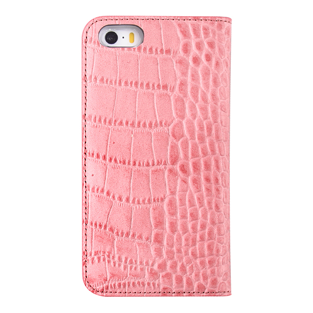 【iPhoneSE(第1世代)/5s/5 ケース】Vivid Croco Diary (ピンク)goods_nameサブ画像