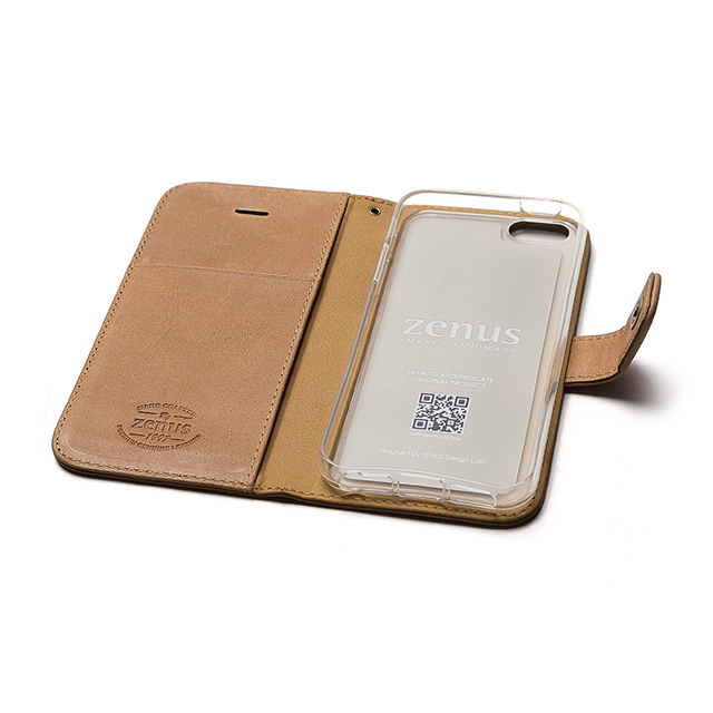 【iPhoneSE(第1世代)/5s/5 ケース】Vintage Leather Diary (Vintage Brown)サブ画像