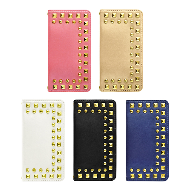 【iPhone6s/6 ケース】Studded Diary Black for iPhone6s/6サブ画像