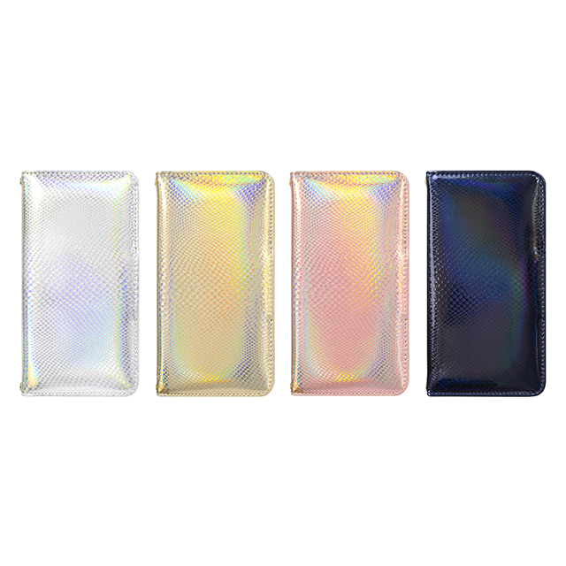 【iPhone6s/6 ケース】Hologram Diary Python Navy for iPhone6s/6サブ画像