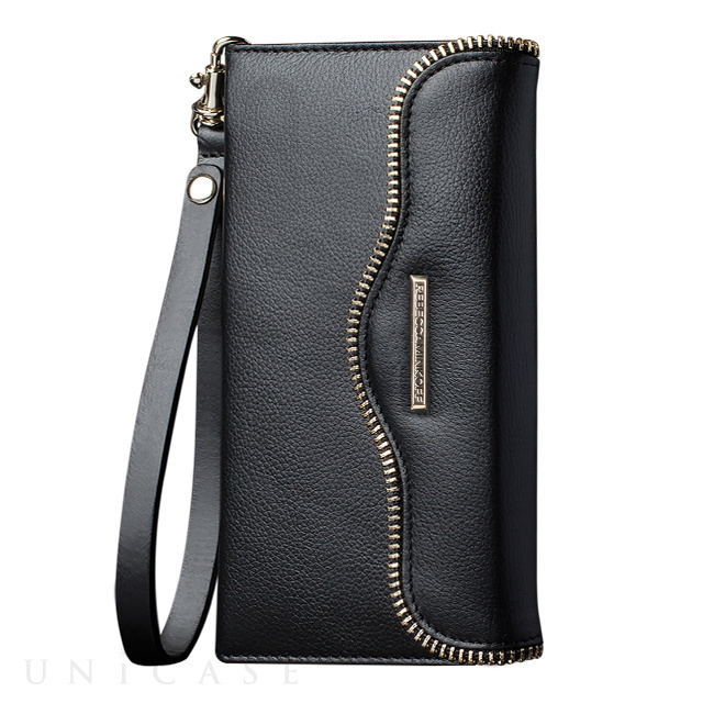 【iPhoneSE(第1世代)/5s/5 ケース】REBECCAMINKOFF Leather Folio Wristlet (Black)