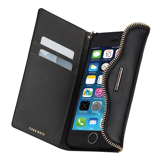 【iPhoneSE(第1世代)/5s/5 ケース】REBECCAMINKOFF Leather Folio Wristlet (Black)goods_nameサブ画像