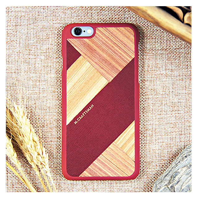 【iPhone6s/6 ケース】COLLART ウッドケース (レッド)goods_nameサブ画像