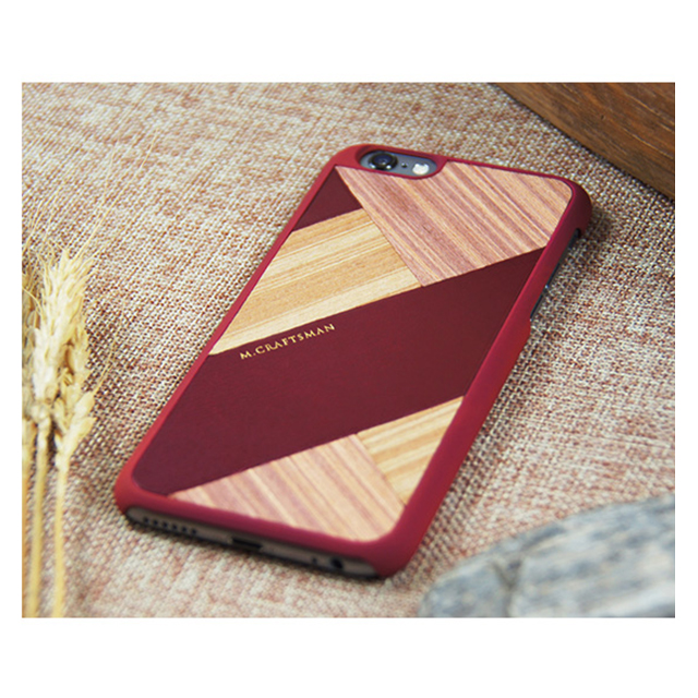 【iPhone6s/6 ケース】COLLART ウッドケース (レッド)goods_nameサブ画像