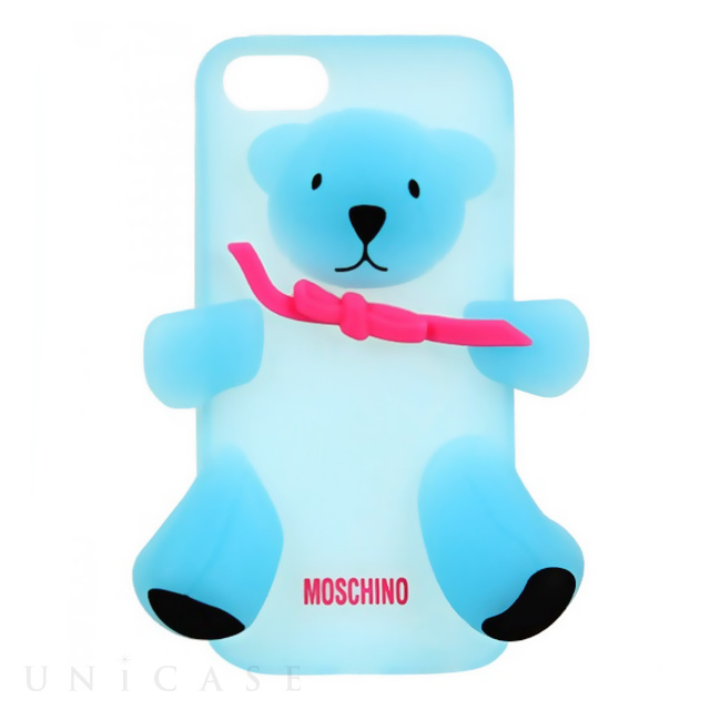 【iPhoneSE(第1世代)/5s/5 ケース】MOSCHINO iPhoneケース (テディベア/ブルー)