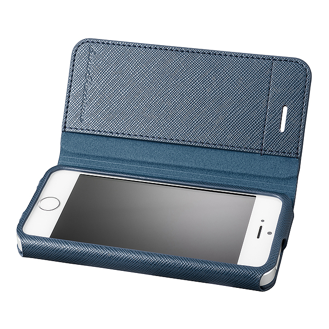 【iPhoneSE(第1世代)/5s/5 ケース】PU Leather Case “EURO Passione”  (Navy)サブ画像