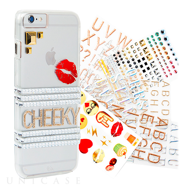 【iPhone6s/6 ケース】Hybrid Tough Naked CUSTOM Case (Clear) with over 250 unique stickers