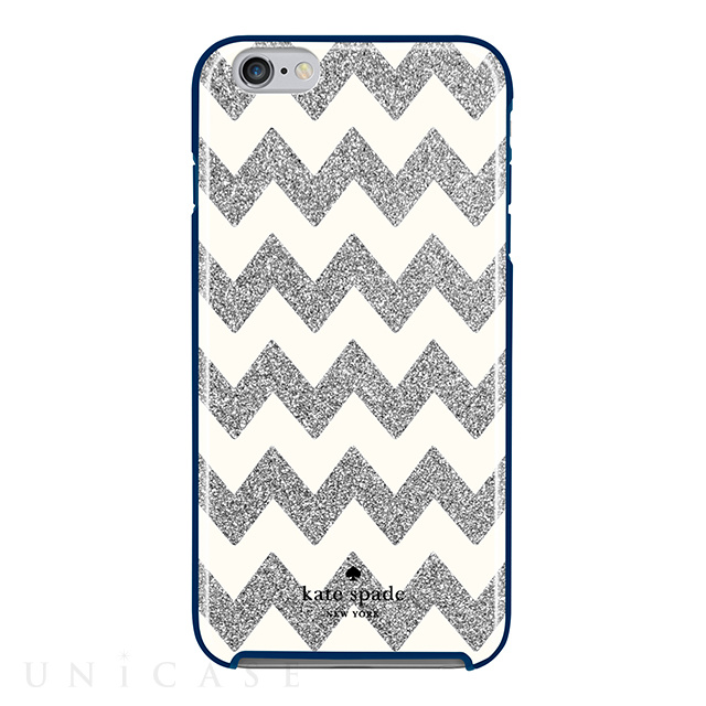 【iPhone6s/6 ケース】Hybrid Hardshell Case (Chevron Silver Glitter/Cream)