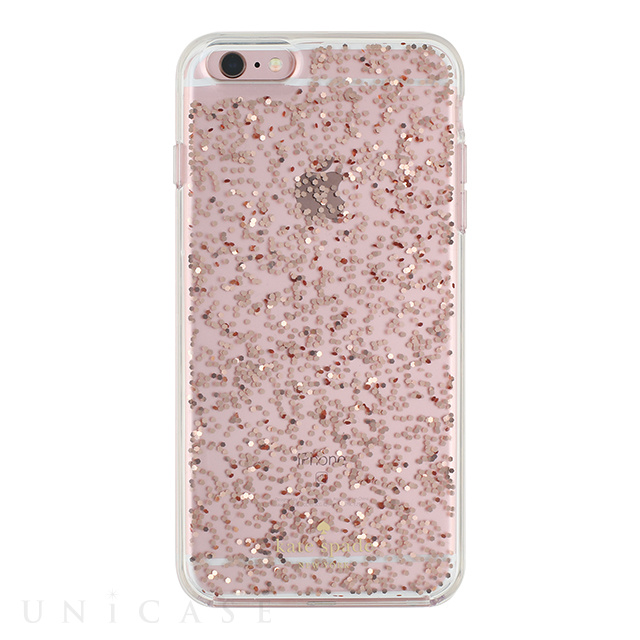 【iPhone6s Plus/6 Plus ケース】Clear Glitter Case (Rose Gold Glitter)