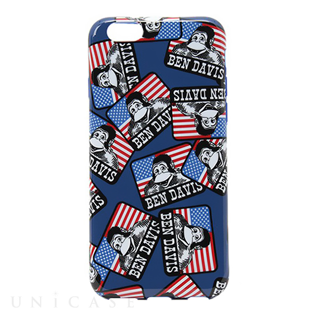 【iPhone6s/6 ケース】BEN DAVIS SILICONE iPhone case (FLAG/NAVY)