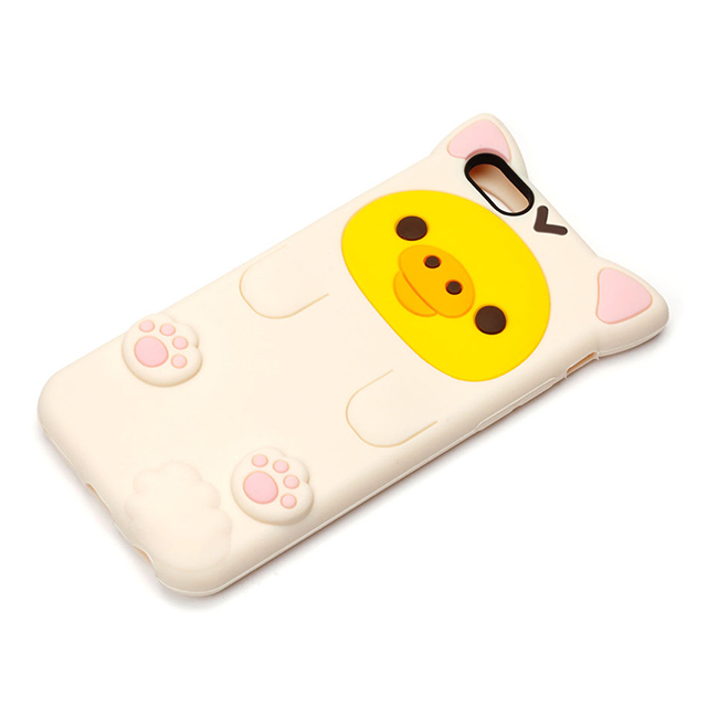 【iPhone6s/6 ケース】シリコンケース (キイロイトリ/ねこ)goods_nameサブ画像