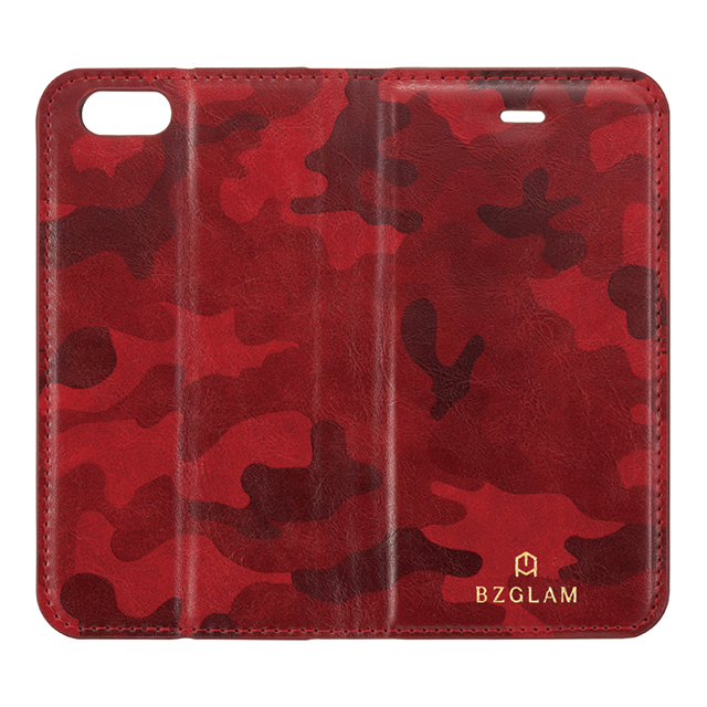 【iPhone6s/6 ケース】BZGLAM カモフラージュダイアリーカバー (レッド)goods_nameサブ画像