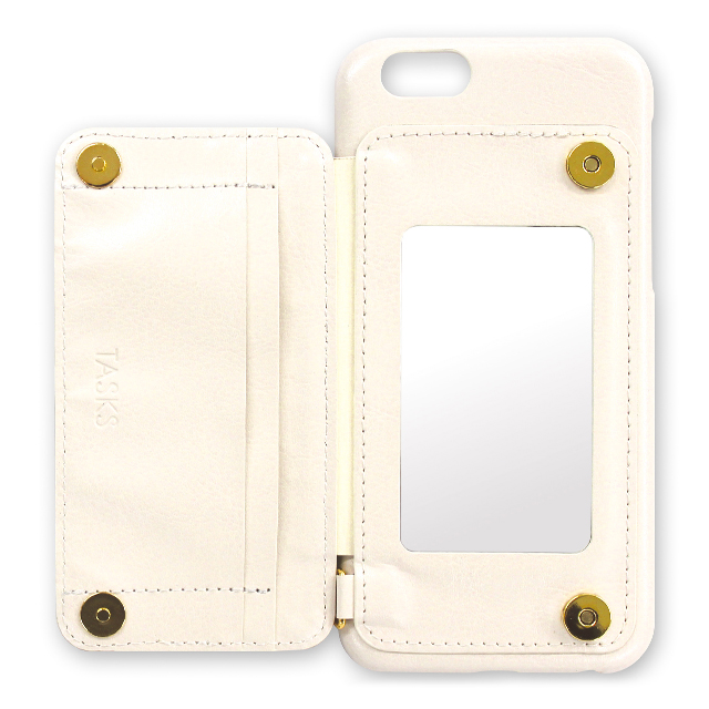 【iPhone6s/6 ケース】Rear Storage Style with リボン (オフホワイト)サブ画像