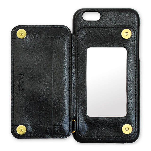 【iPhone6s/6 ケース】Rear Storage Style with リボン (ブラック)サブ画像