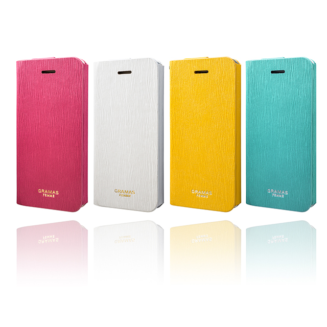 【iPhoneSE(第1世代)/5s/5 ケース】Flap Leather Case ”Colo” (Yellow)サブ画像