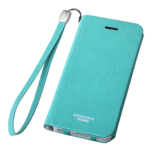 【iPhoneSE(第1世代)/5s/5 ケース】Flap Leather Case ”Colo” (Turquoise)goods_nameサブ画像