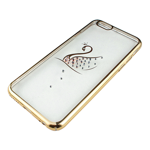 【iPhone6s/6 ケース】Rhinestone Rear Cover Case with Genuine SWAROVSKI Crystal Elements (Swan/Clear/Gold)goods_nameサブ画像