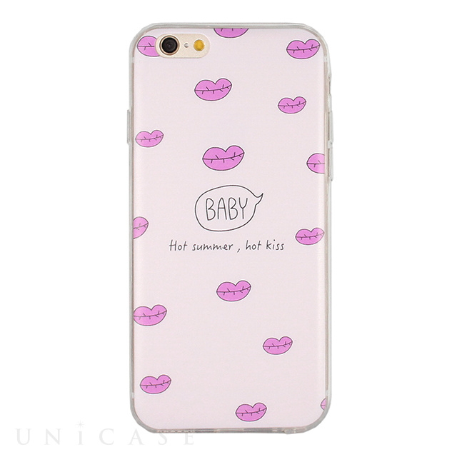 【iPhone6s/6 ケース】DESIGN PRINTS Soft Case (Lips)