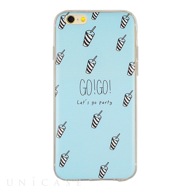 【iPhone6s/6 ケース】DESIGN PRINTS Soft Case (Drink)