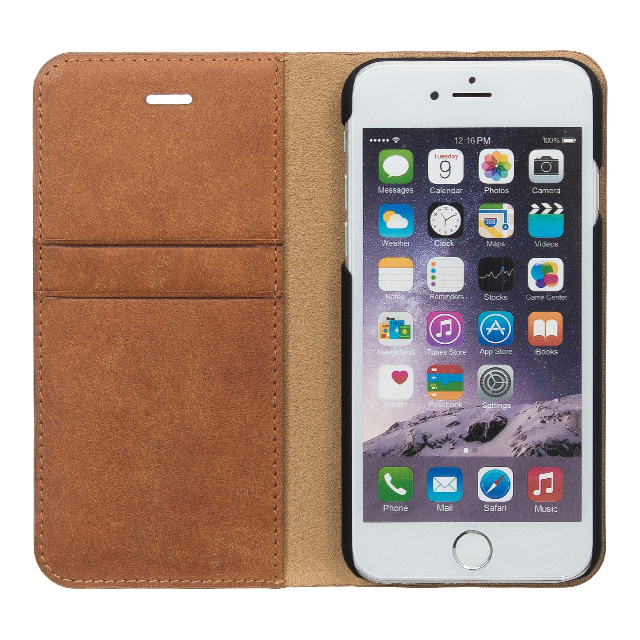 【iPhone6s/6 ケース】Modern Snap Folio (Camel)サブ画像