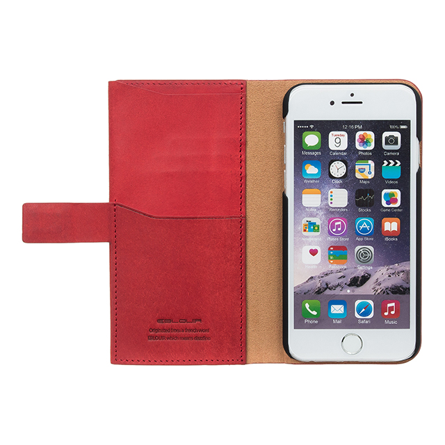 【iPhone6s/6 ケース】Modern Snap Wallet (Red)サブ画像